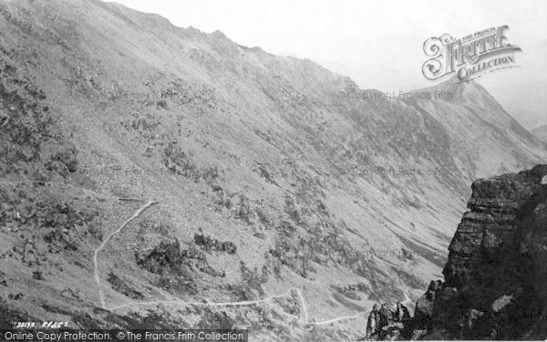 Photo of Snowdon, Crib Goch Showing Capel Curig Ascent 1892