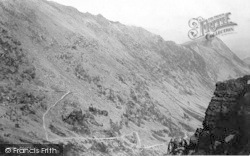 Crib Goch Showing Capel Curig Ascent 1892, Snowdon