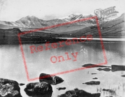 From Capel Curig Lake c.1920, Snowdon
