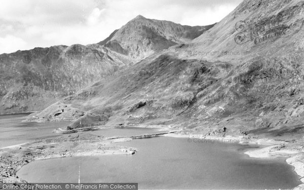 Photo of Snowdon, From Llyn Llydaw c.1955
