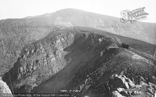 Photo of Snowdon, Mountain Railway Below Clogwyn 1897