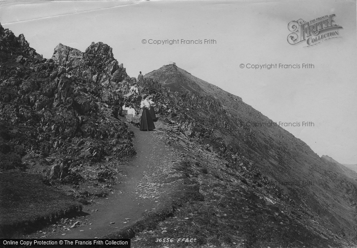 Photo of Snowdon, On The Saddle 1895