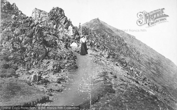 Photo of Snowdon, On The Saddle 1895