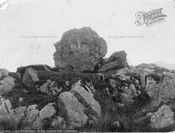 Photo of Snowdon, Pitt's Head Rock c.1880