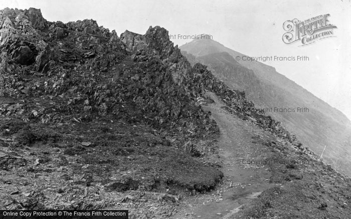 Photo of Snowdon, The Ascent From Ryhd Ddu Pathe c.1890