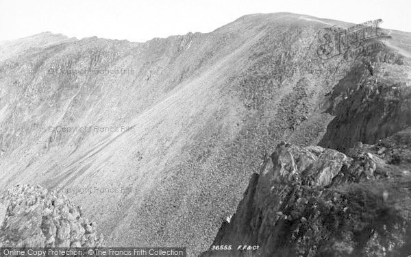 Photo of Snowdon, The Saddle From Rhyd Ddu Path 1895