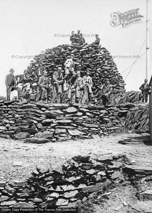 Photo of Snowdon, The Summit Cairn 1892