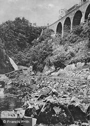 The Viaduct And Falls c.1900, Snowdon