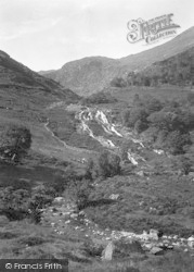 The Waterfall, Cwm Llan, Watkins Path 1931, Snowdon