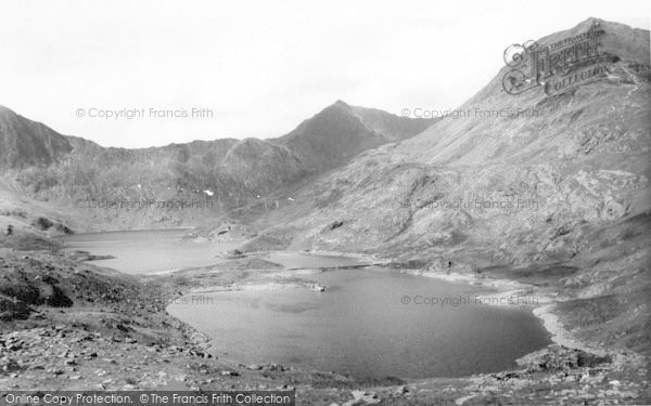 Photo of Snowdon, Y Lliwedd And Crib Goch From Llyn Llydaw c.1955