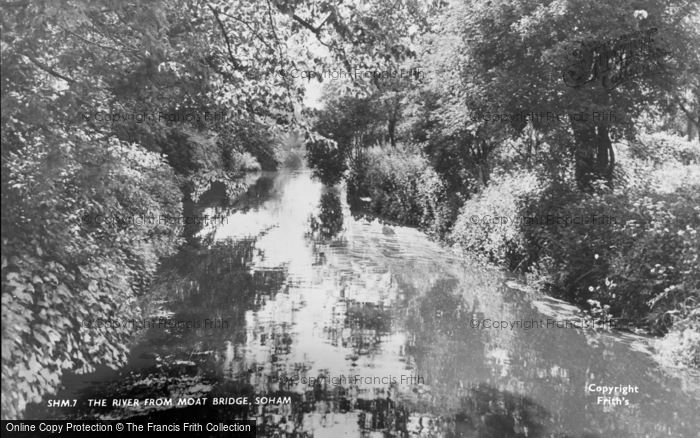 Photo of Soham, River From Moat Bridge c.1955