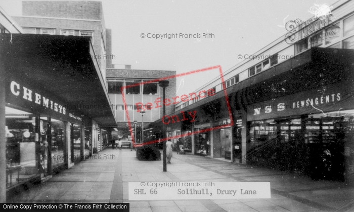 Photo of Solihull, Drury Lane c.1965