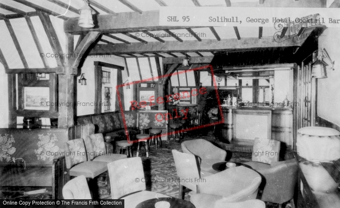 Photo of Solihull, George Hotel Cocktail Bar c.1970