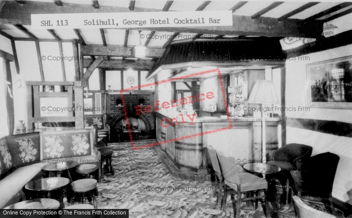 Photo of Solihull, George Hotel Cocktail Bar c.1970