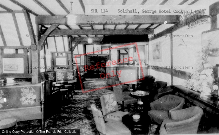 Photo of Solihull, George Hotel Cocktail Bar c.1970