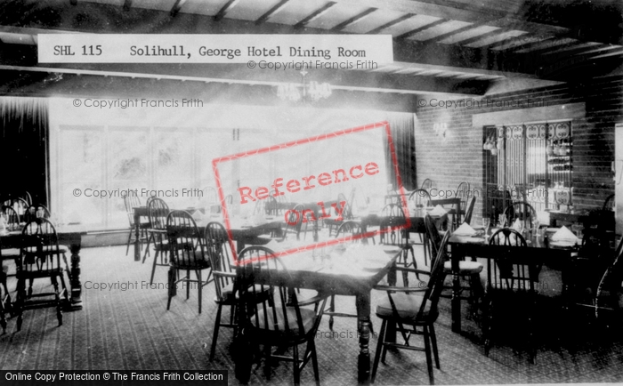 Photo of Solihull, George Hotel Dining Room c.1970