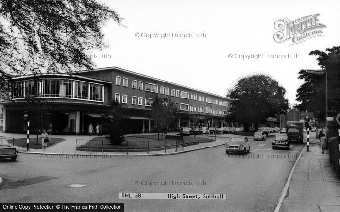 Photo of Solihull, High Street c.1965