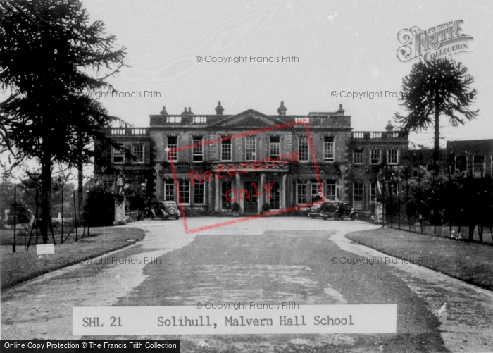 Photo of Solihull, Malvern Hall School c.1965