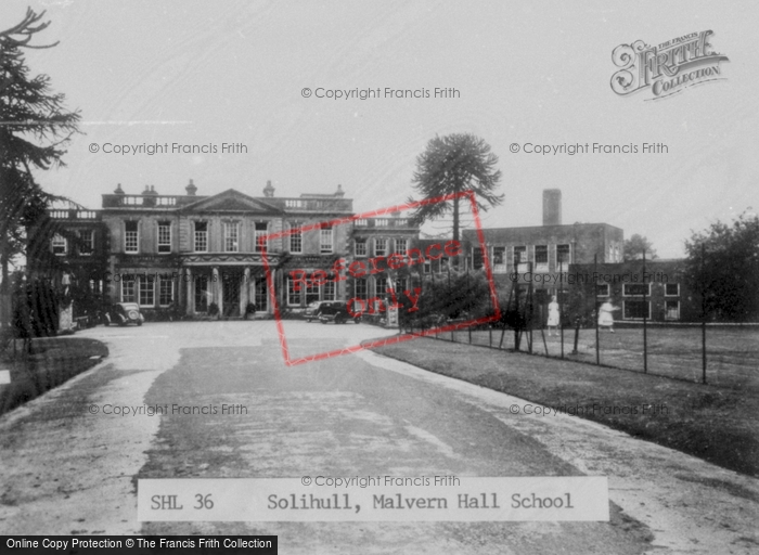 Photo of Solihull, Malvern Hall School c.1965