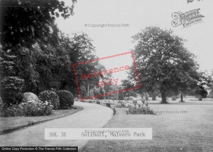 Photo of Solihull, Malvern Park c.1965