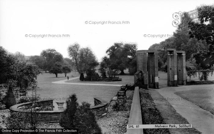 Photo of Solihull, Malvern Park c.1965