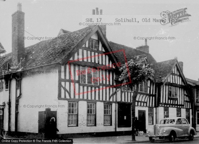 Photo of Solihull, Old Manor House c.1955
