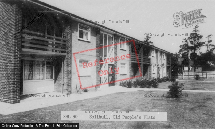 Photo of Solihull, Old People's Flats c.1965