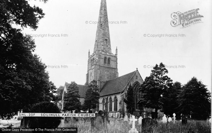 Photo of Solihull, Parish Church c.1965