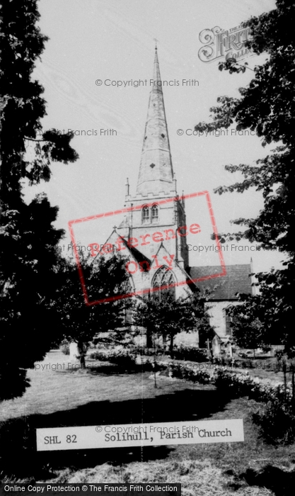 Photo of Solihull, Parish Church c.1965