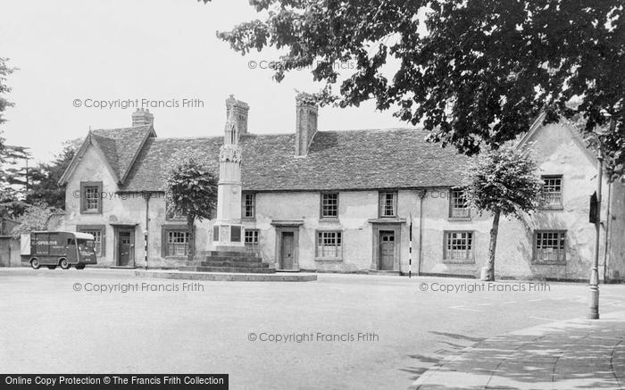 Photo of Solihull, War Memorial And Old Houses c.1955