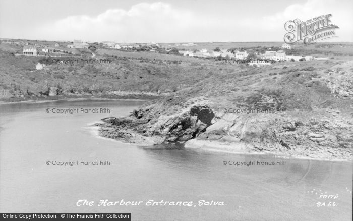 Photo of Solva, The Harbour Entrance c.1960