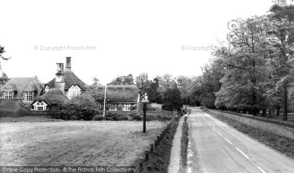 Photo of Somerleyton, The School And Village Sign c.1960