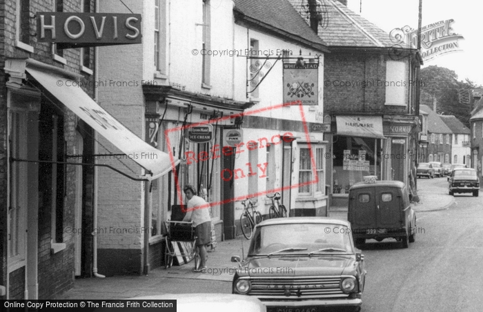 Photo of Somersham, A Lady And A Pram, High Street c.1965