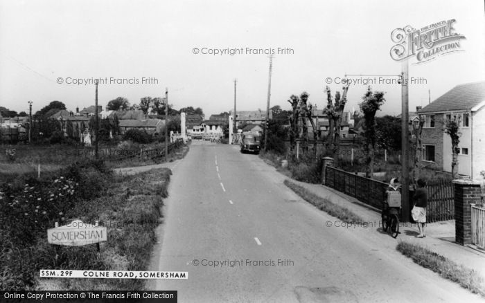Photo of Somersham, Colne Road c.1965