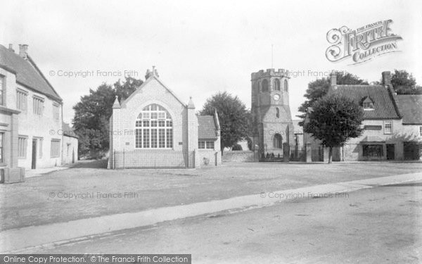 Photo of Somerton, Memorial Hall And Parish Church 1904