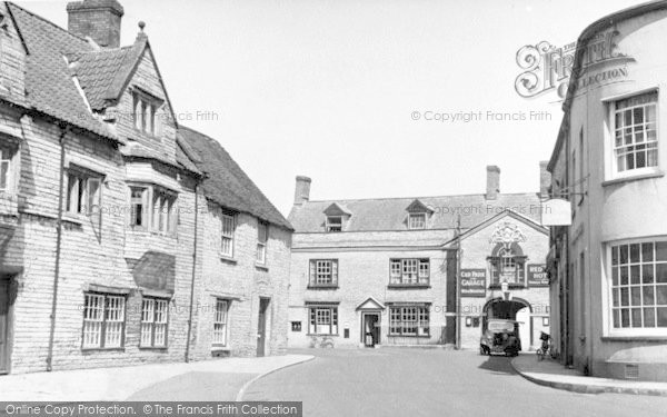 Photo of Somerton, Post Office And Red Lion c.1955
