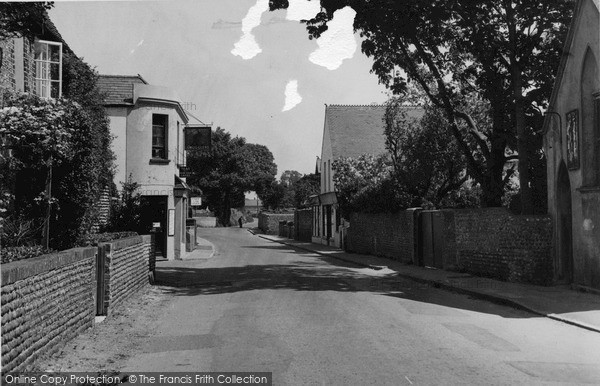 Photo of Sompting, The Post Office Corner c.1955