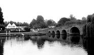 The Bridge And White Hart Hotel c.1955, Sonning