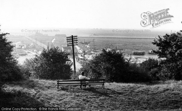 Photo of South Benfleet, Canvey Bridge From The Downs c.1955