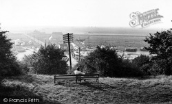 Canvey Bridge From The Downs c.1955, South Benfleet
