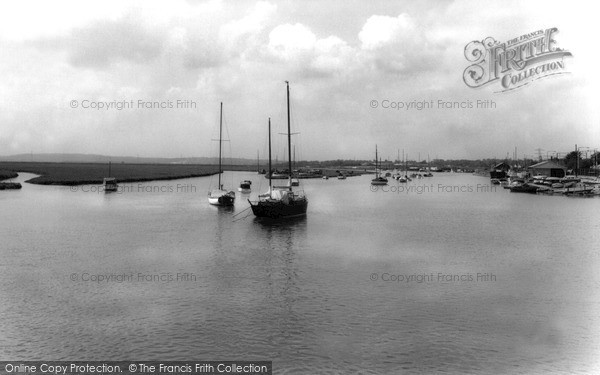 Photo of South Benfleet, the Creek from Canvey Bridge c1960