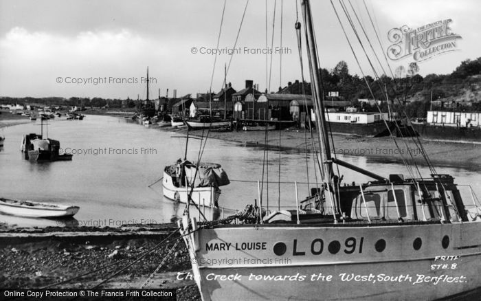 Photo of South Benfleet, The Creek Towards The West c.1955