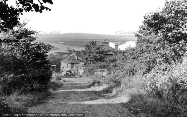 Photo of South Benfleet, view from the Downs c1955