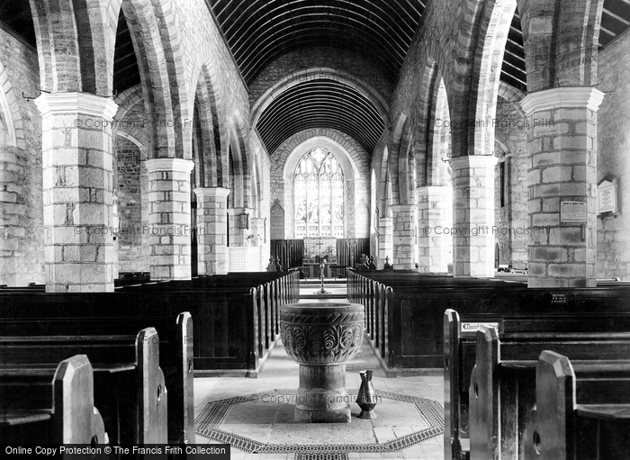 Photo of South Brent, St Petroc's Church Interior c.1890