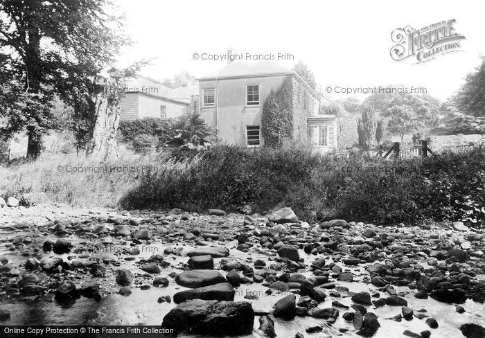 Photo of South Brent, The Stepping Stones And Vicarage c.1890