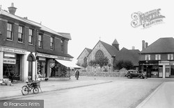 The Shops And St Michael's Church c.1955, South Lancing