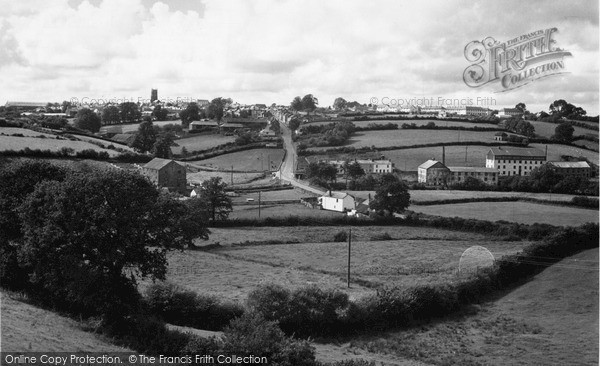 Photo of South Molton, View From Gorton Hill c.1955