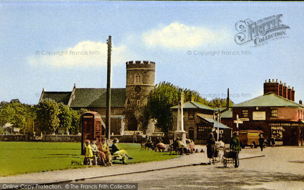 Photo of South Ockendon, The Green And St Nicholas Church c.1955