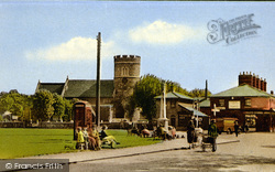 The Green And St Nicholas Church c.1955, South Ockendon