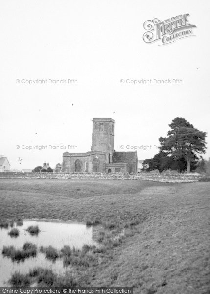 Photo of South Perrott, Church And Mohun Castle Earthworks 1959